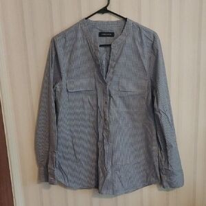 Ivanka Trump Pullover Half Button Long Sleeve Blouse Size L